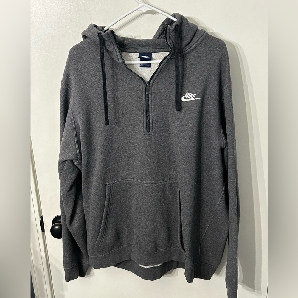 Nike Quarter-Zip Hoodie Gray